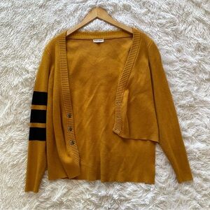 For Love and Lemons asymmetrical academia cardigan